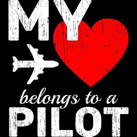 Download Free my heart belongs to a pilot Silhouette
